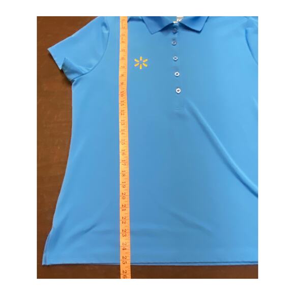 2 Walmart Women’s Employee Uniform Polo Shirts Blue XL - Picture 5 of 8